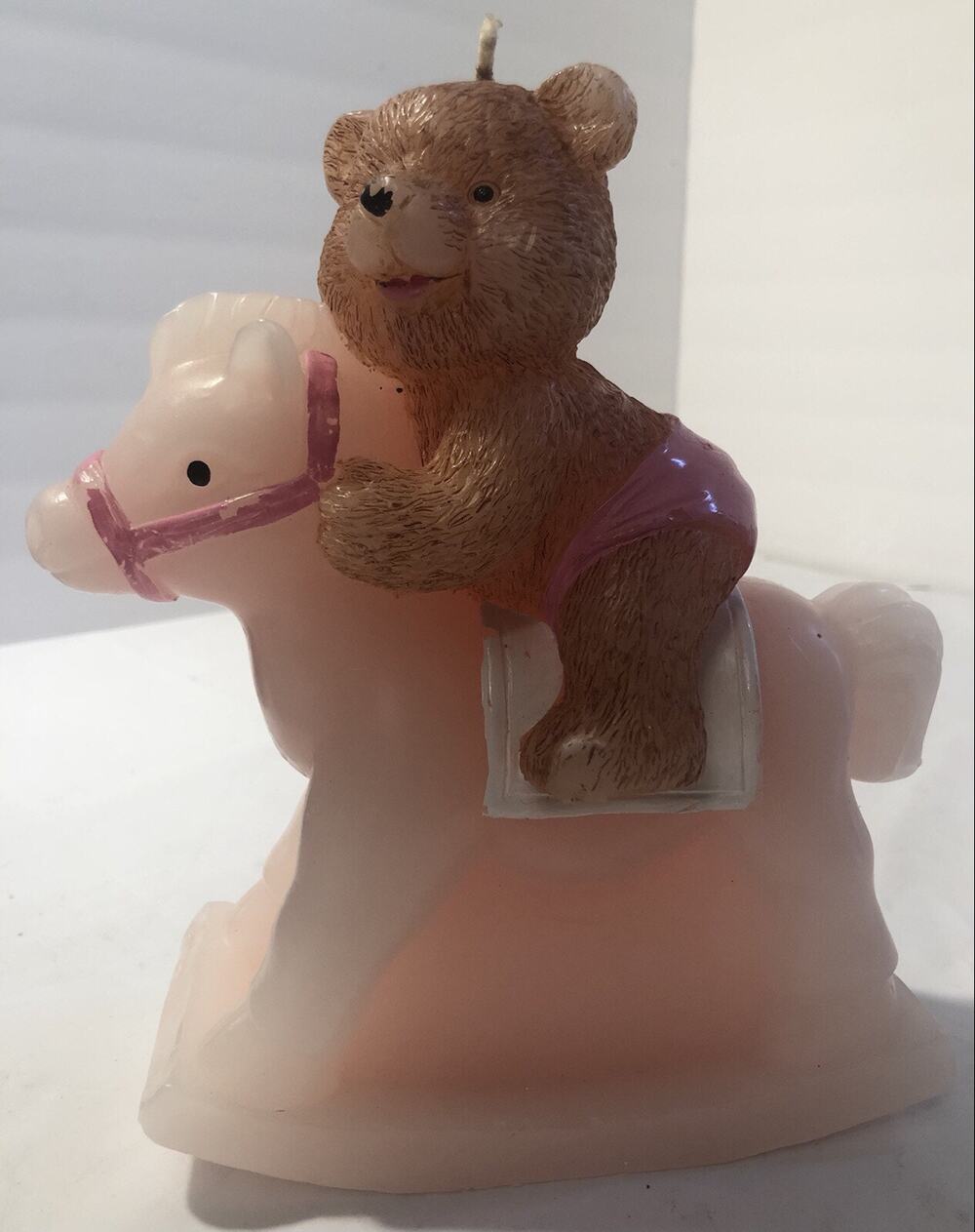 pink horse with bear candle Weight-2 Lbs 10.6 Oz, Cute Candle
